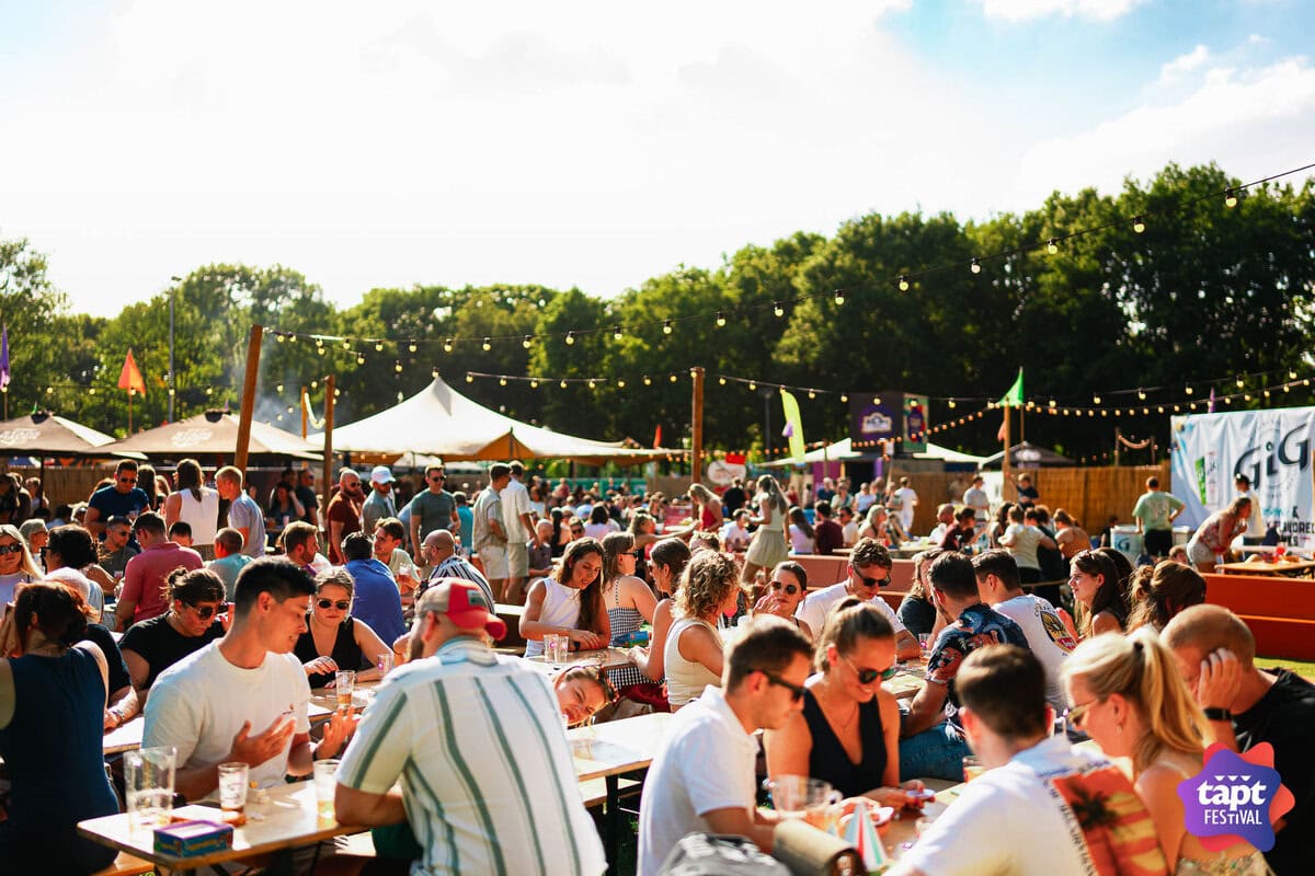 Druk bezocht foodfestival in de zomer