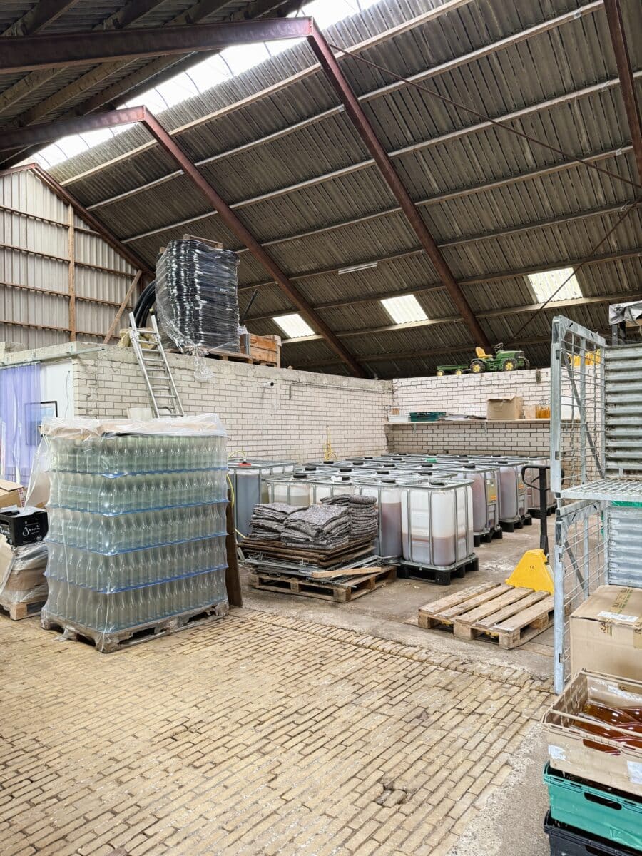 Productieruimte van Hâld Moed Cidery in Friesland