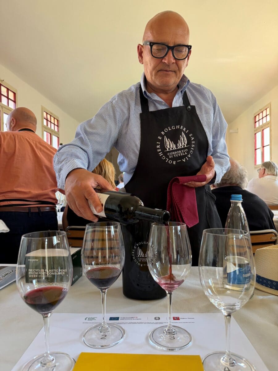 Wijnproeverij in Bolgheri