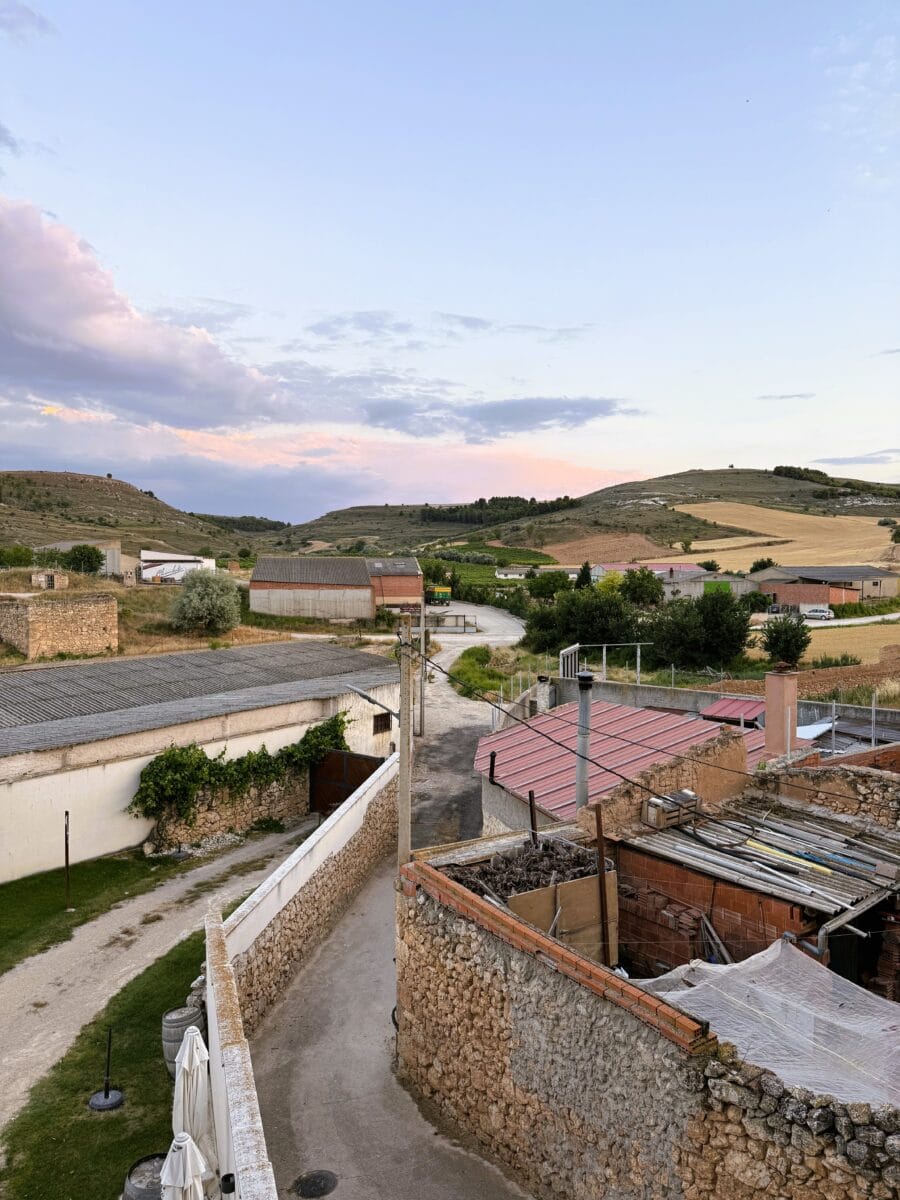 Uitzicht vanuit Melida Wines in Ribera del Duero