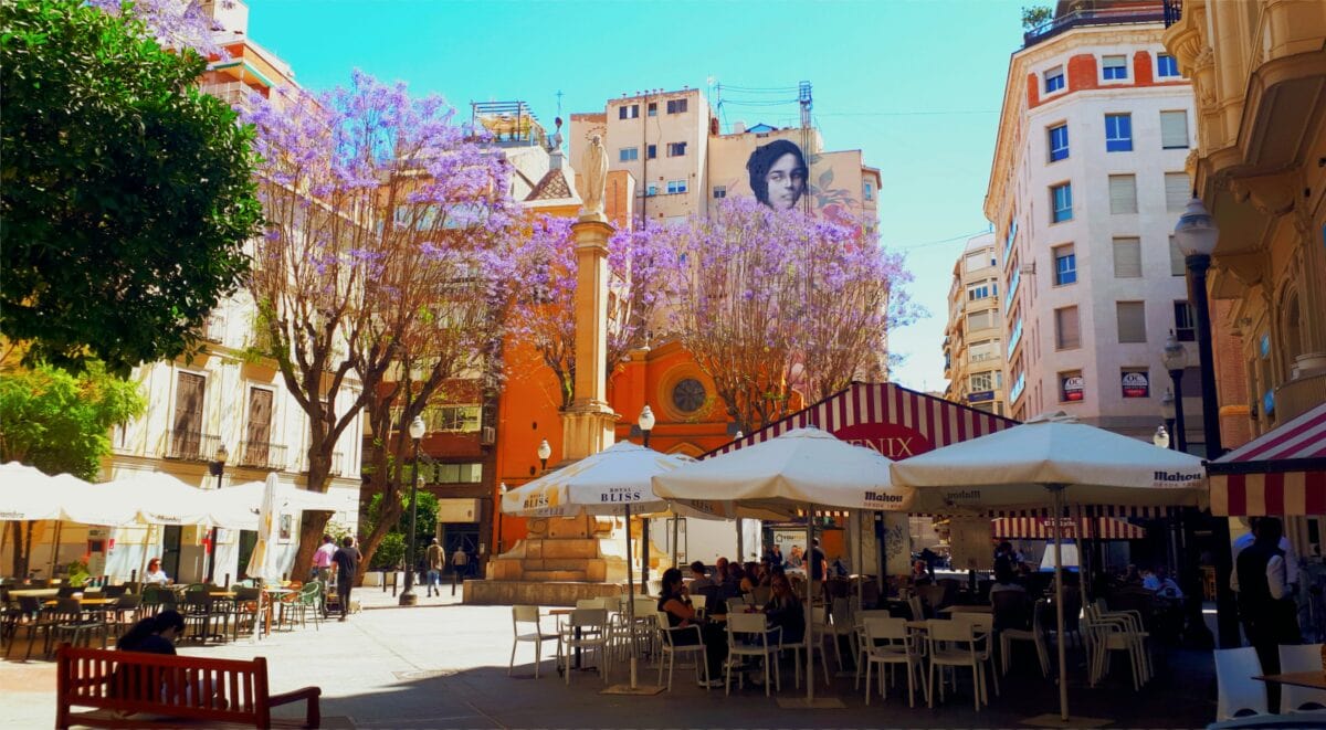 Terras op een plein in Murcia