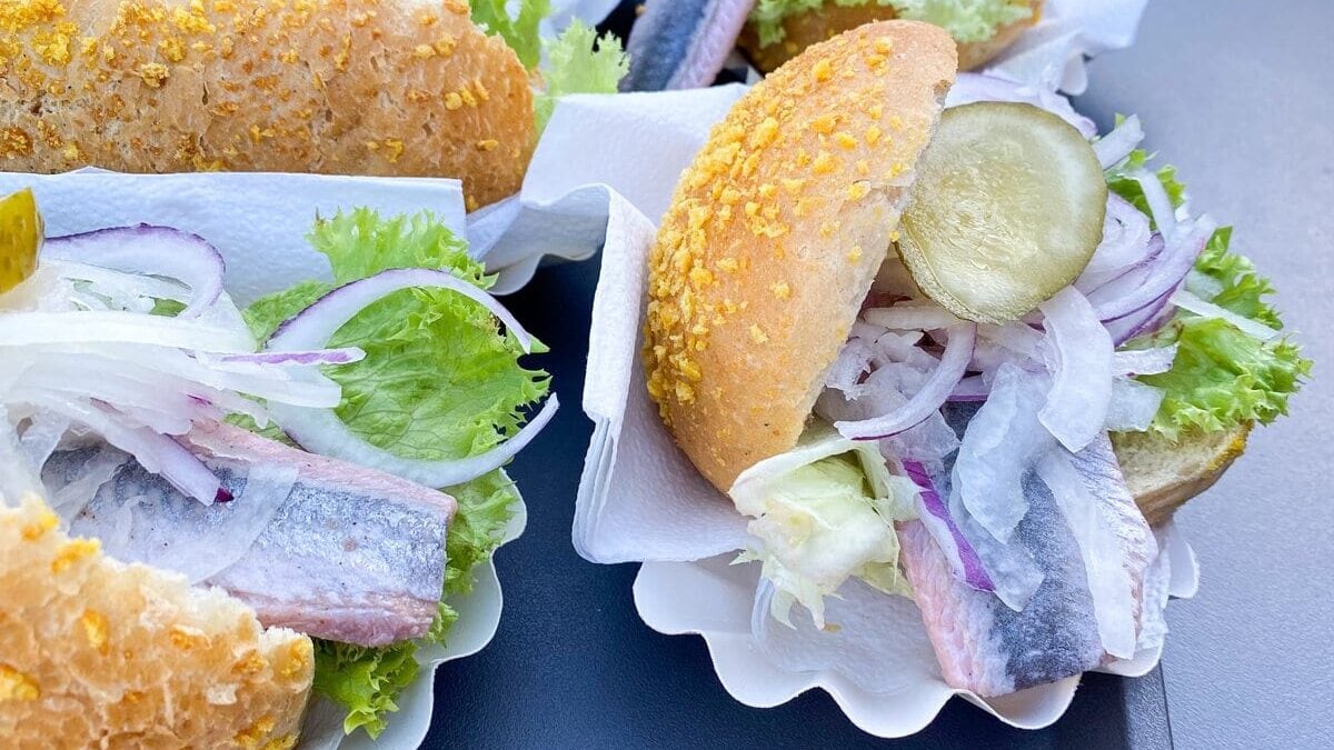 Typische Fishbrötchen in Duitsland