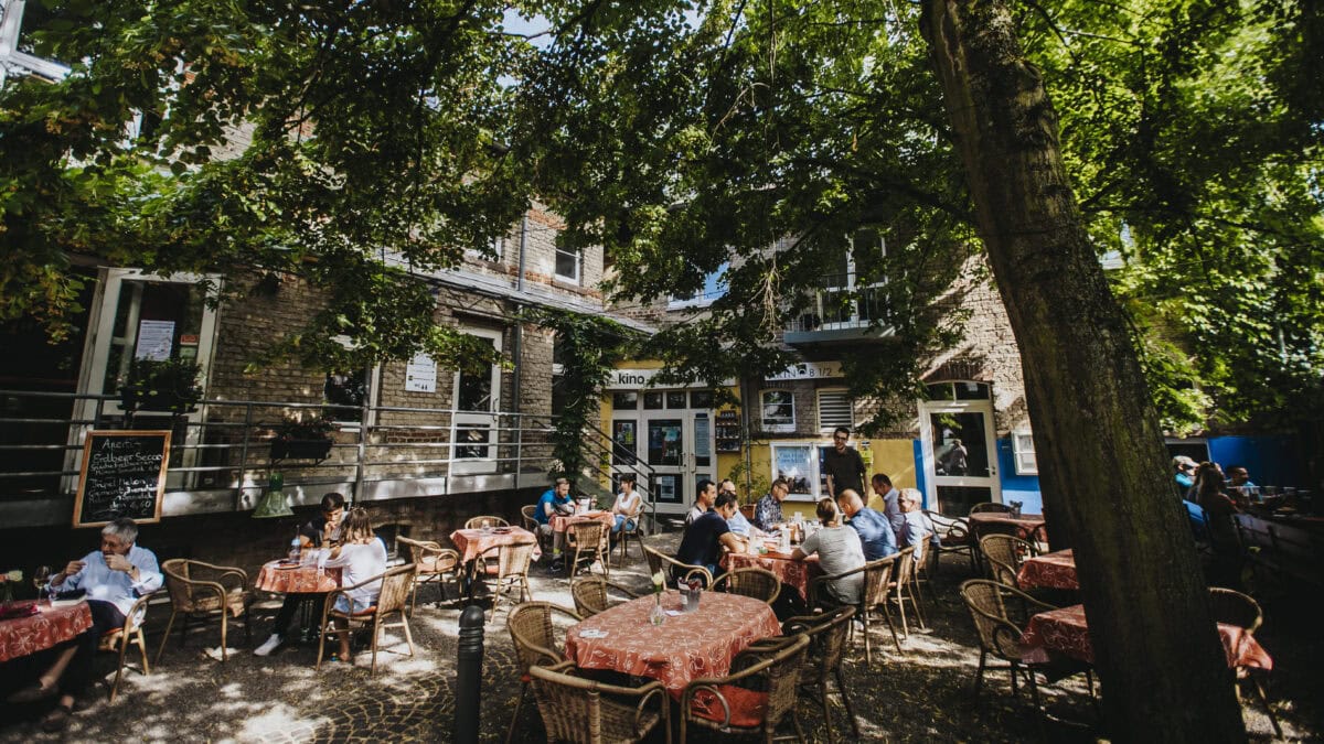 Terras van een restaurant in Saarland