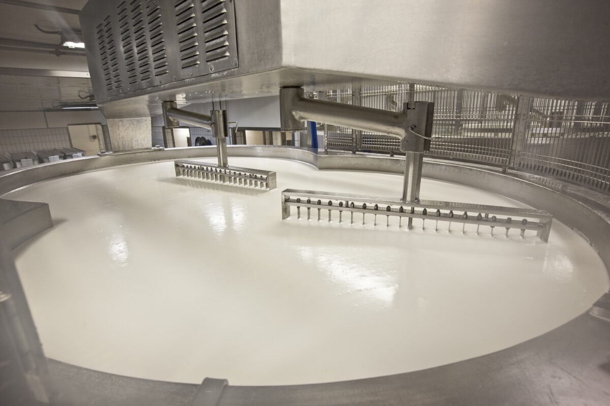 Maken van Pecorino Italiaanse kazen