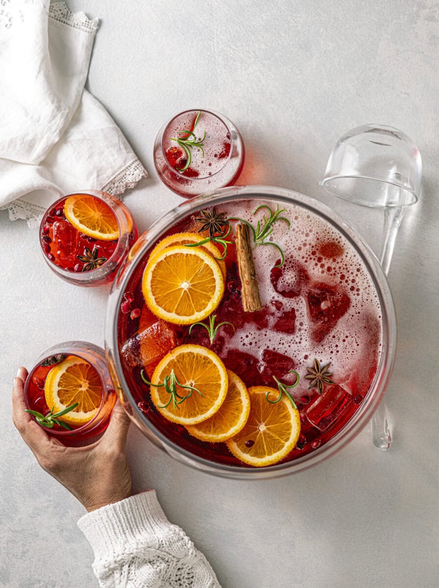 Aperol spritz punch