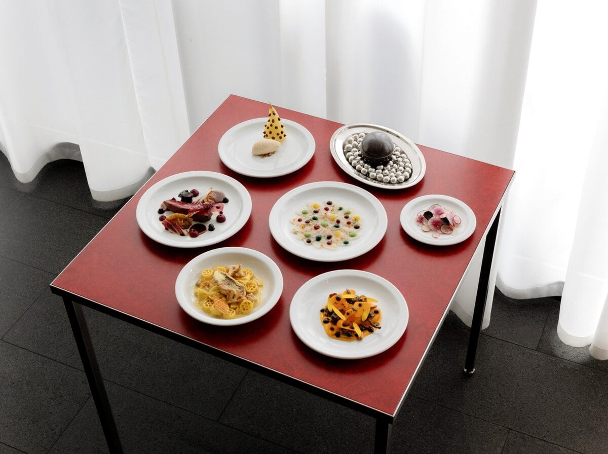 Menu bij Restaurant Sandberg in het Stedelijk Museum in Amsterdam