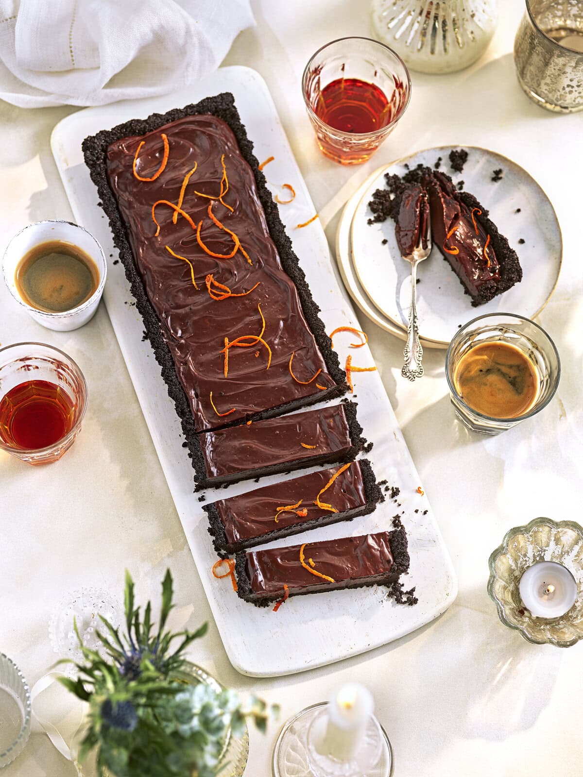 Chocolade sinaasappeltaart