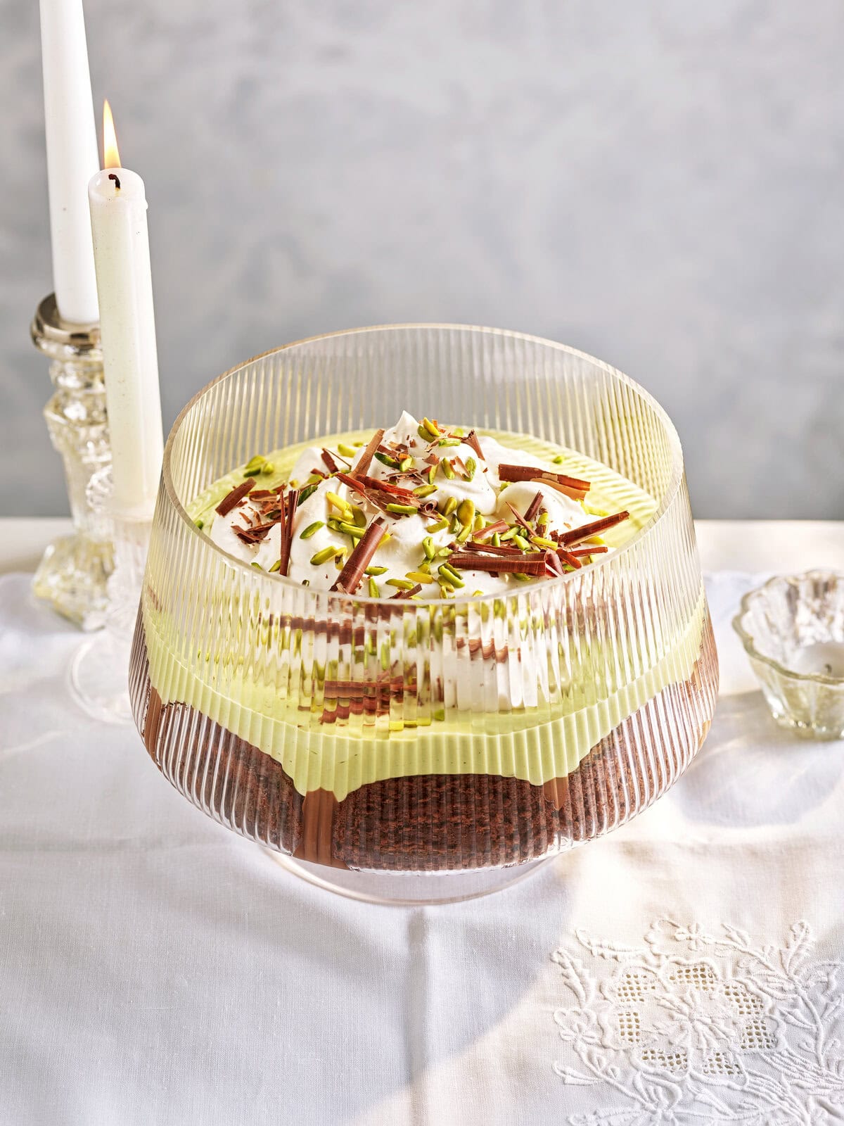 Dubai chocolate trifle