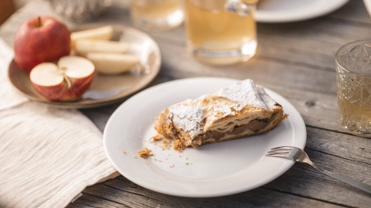 Eten in Zuid-Tirol: apfelstrudel