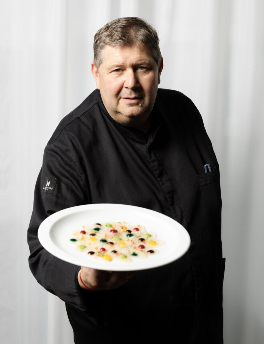 Chef-kok Schilo van Coevorden bij Restaurant Sandberg in Amsterdam