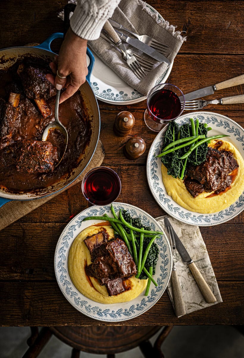 Shortrib met polenta