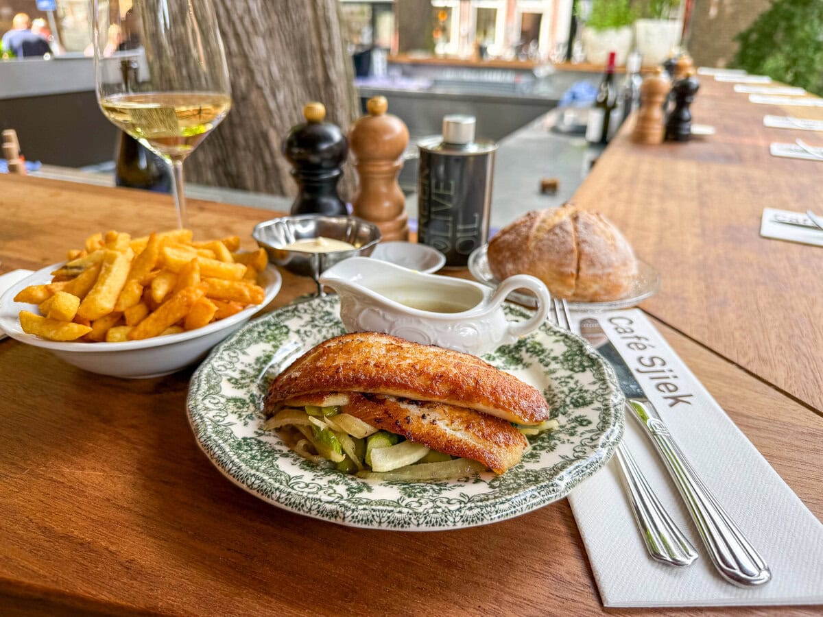 Scholfilet bij Café Sjiek in Maastricht