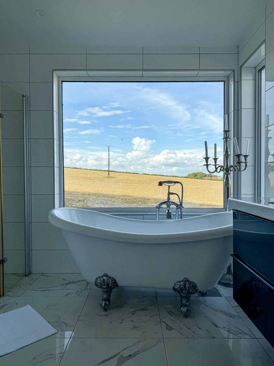 Badkamer bij Sydkustens at Pillehill in Zweden