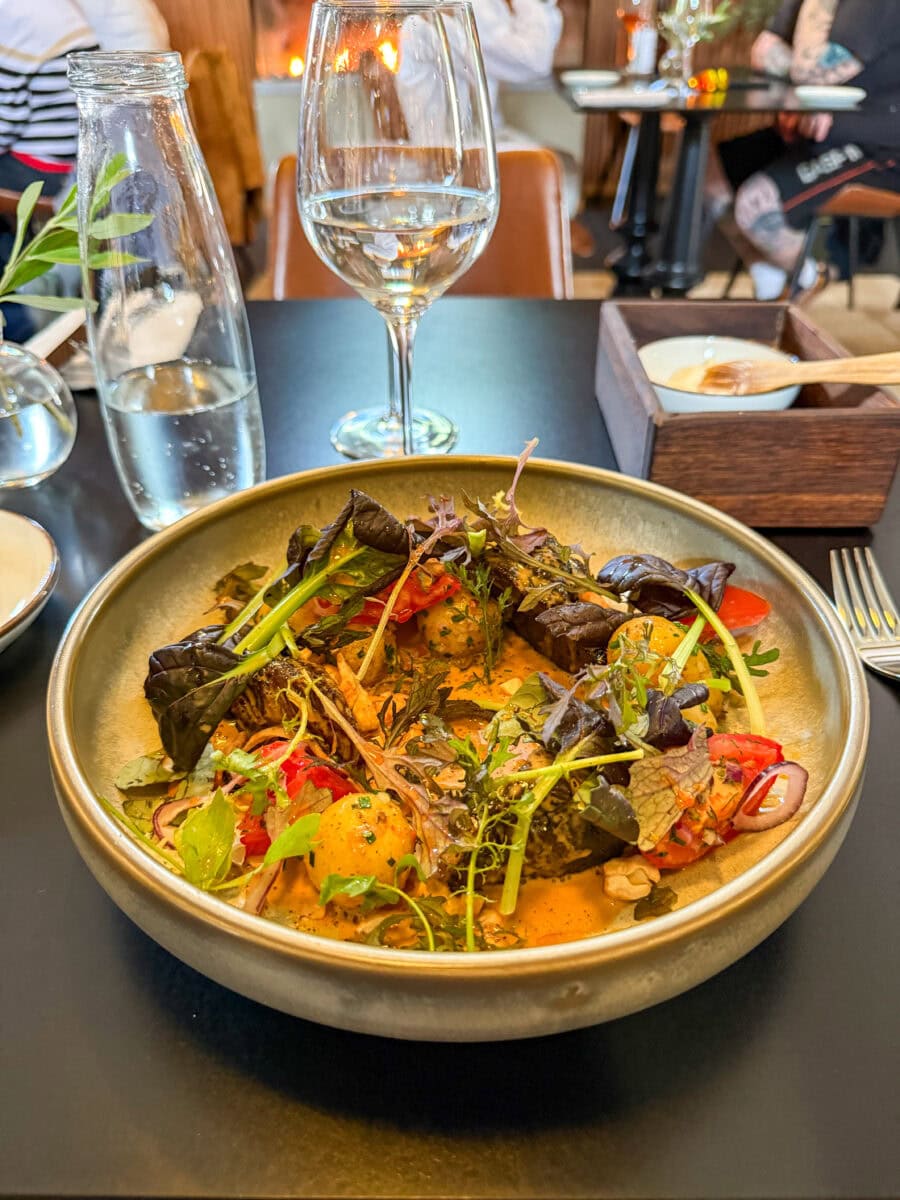 Lunchgerecht bij Gastro Gaspari in Zweden