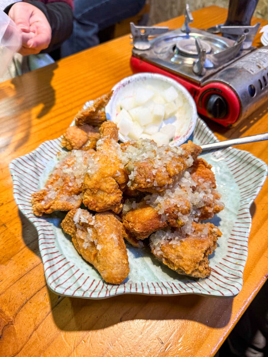Korean Fried Chicken bij een restaurant in Seoul