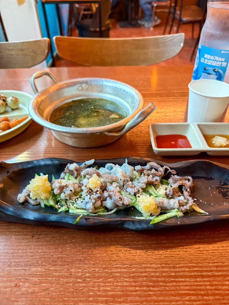 Sannakji in Zuid-Korea