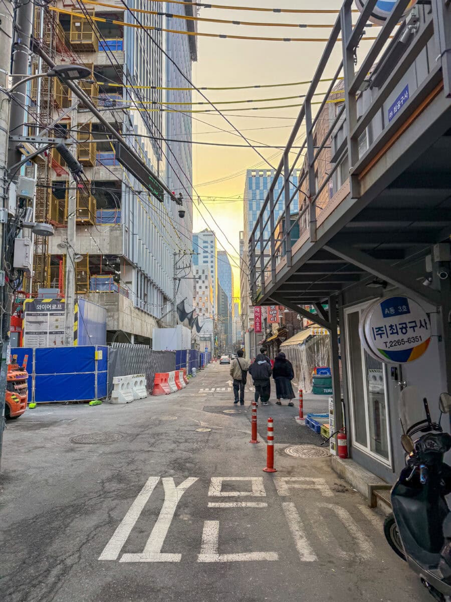 Straat in Seoul