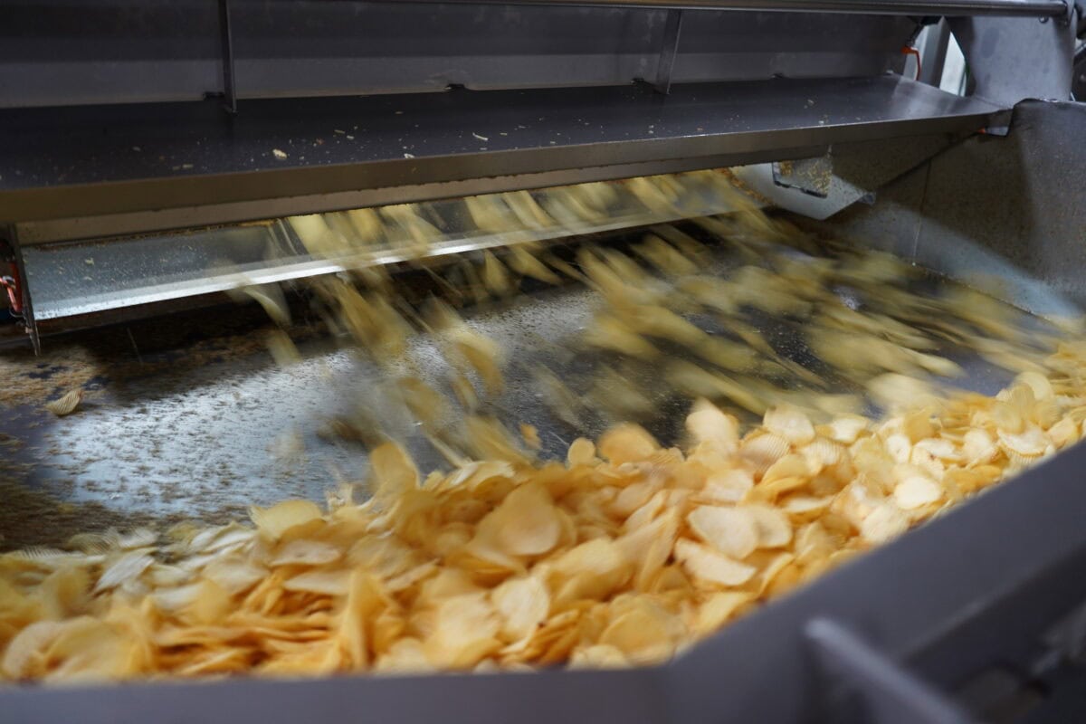 Lay's fabriek chips van de band