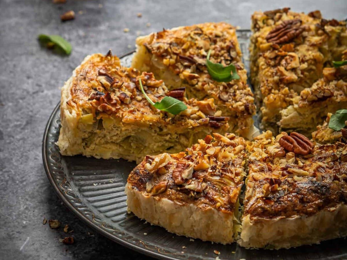 Quiche met mosterdbeslag