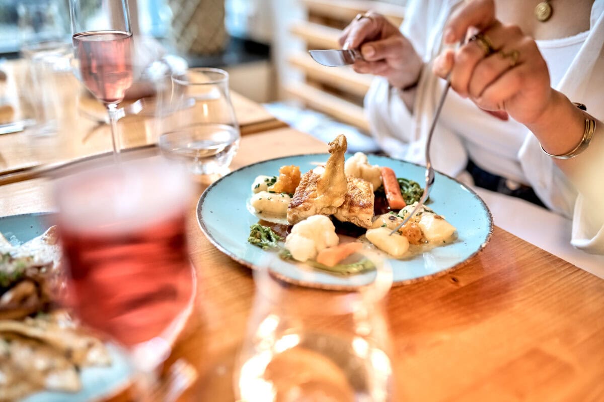 Diner bij een restaurant in Karlsruhe