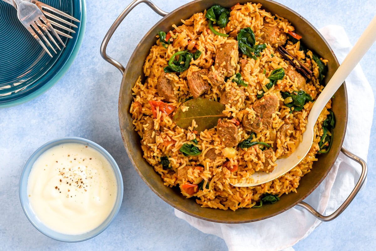 Biryani met lam