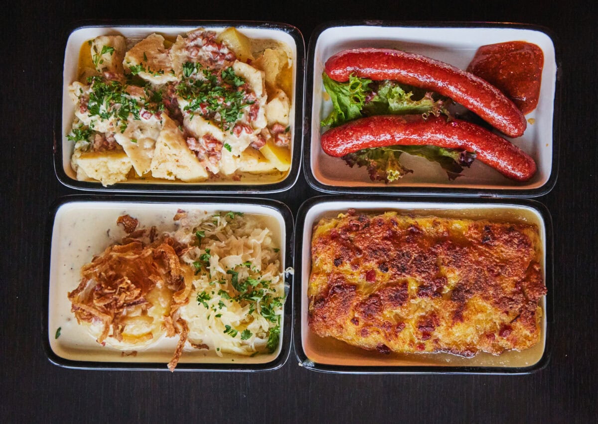 Typische gerechten uit Saarland bij restaurant Hilde & Heinz
