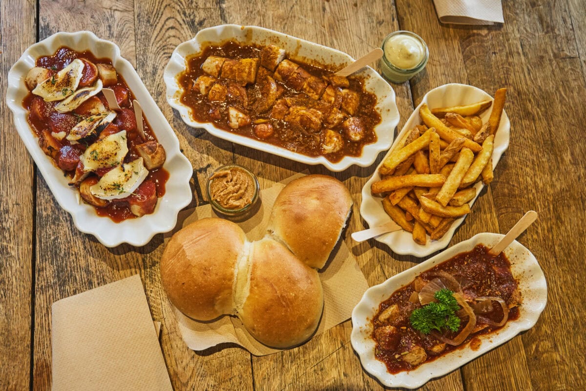 Verschillende soorten currywurst in Saarbrücken