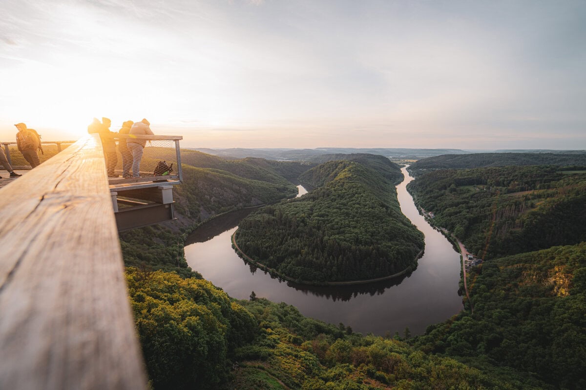 Saarschleife Tafeltour in Saarland, Duitsland