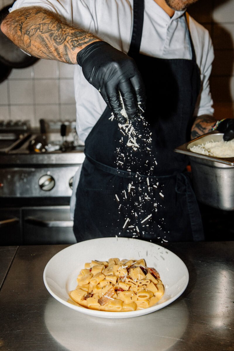 Pasta in de keuken van Spaghetteria