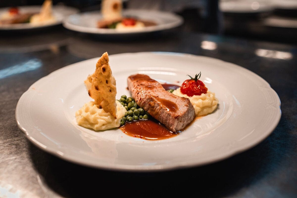 Gerecht bij Gasthaus Der Hirschen in Duitsland
